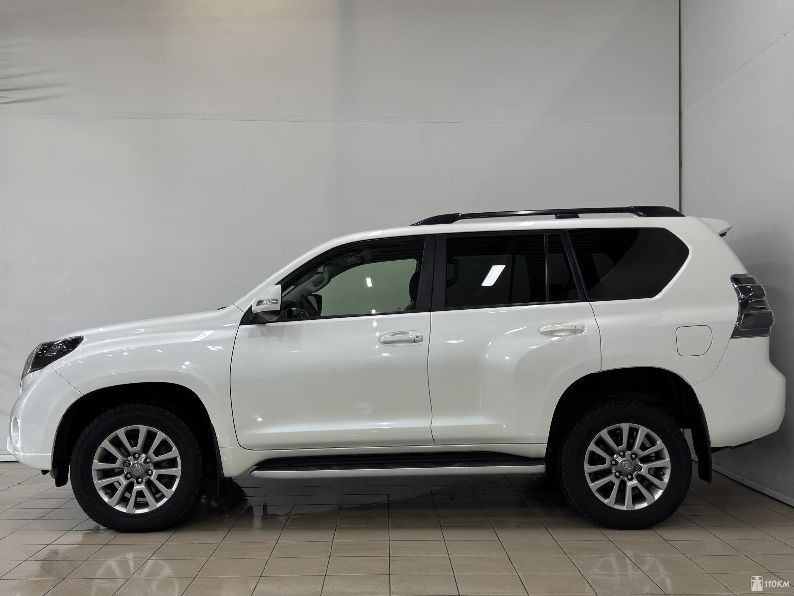 Toyota, Land Cruiser Prado, 2982, 173, дизель, внедорожник, автомат, полный привод, среднее состояние, левый, белый, 3 650 000 ₽